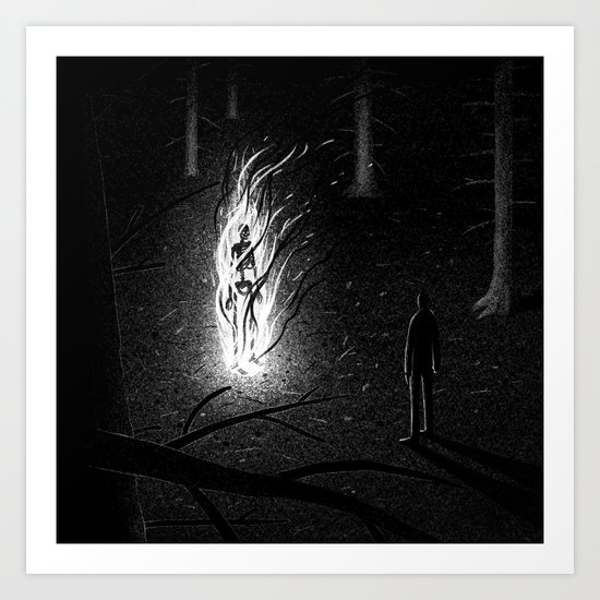 Drawlloween 2015: Skeleton Art Print
