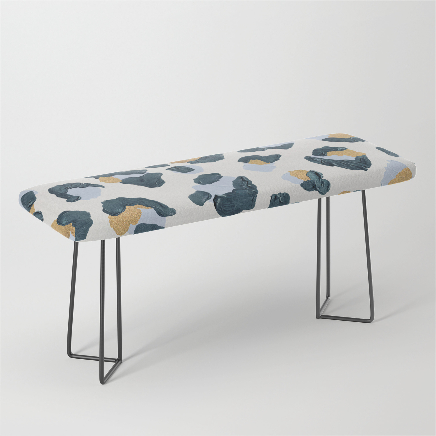 Snow Leopard Print Bench By Catcoq Society6