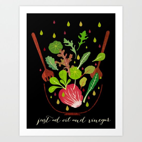 just ad oil and vinegar Art Print