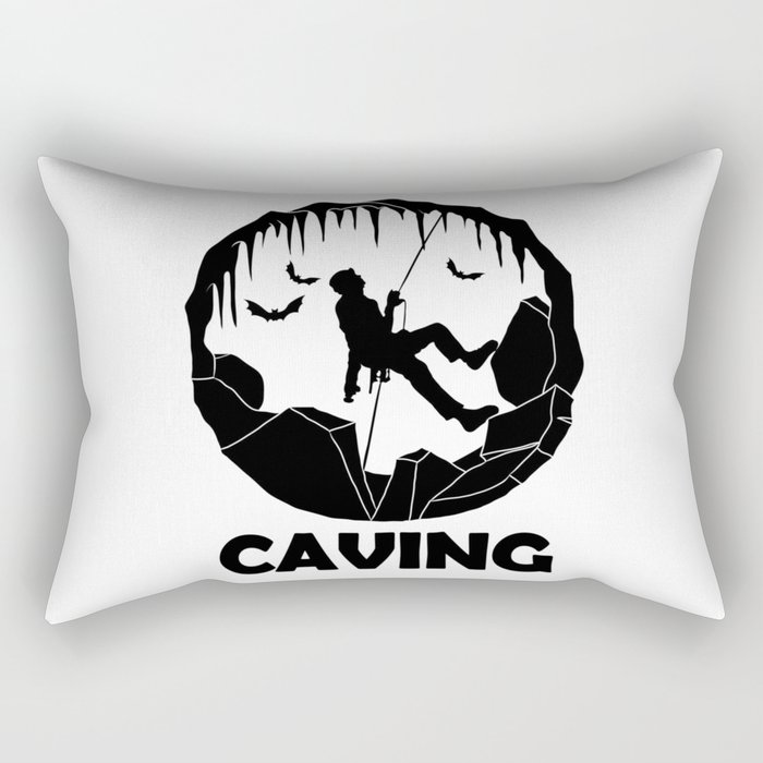 Caving - Spelunking Speleology  Rectangular Pillow