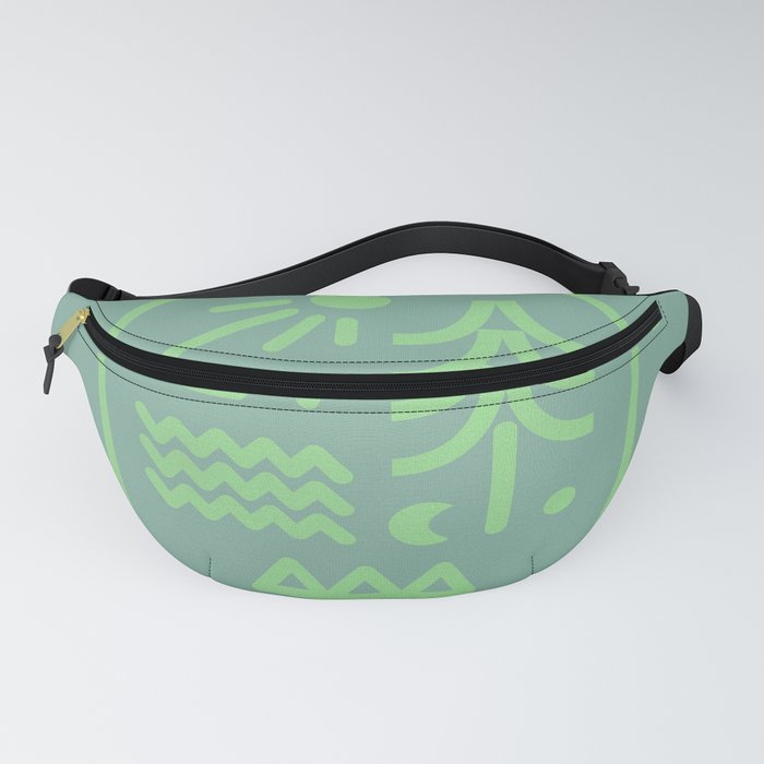 Abstraction_SUNRISE_MOONLIGHT_CAMPING_OUTDOOR_NATURE_POP_ART_0409A Fanny Pack