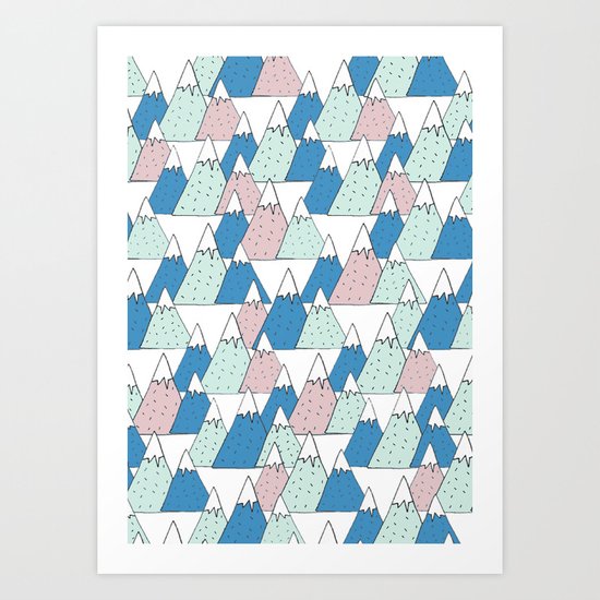 WINTER MOUNTAIN Art Print