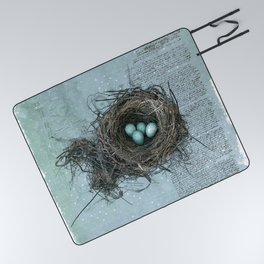 Bird Nest Picnic Blanket