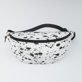 Paint Spatter Black and White Fanny Pack