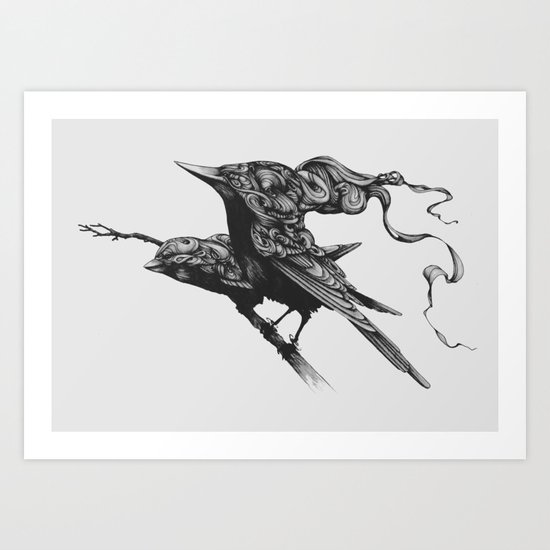 They Talk Together Art Print