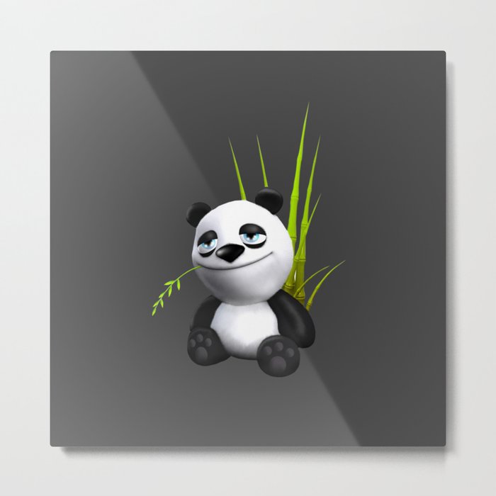 Cute Panda Metal Print