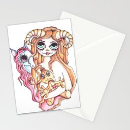 Pins In My Heart - Voodoo Gothic Girl Stationery Cards