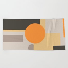 abstrat geometry Beach Towel
