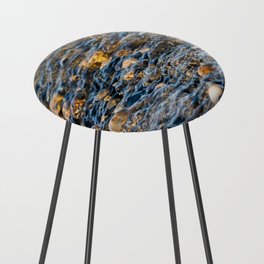 Underwater River Pebbles Counter Stool