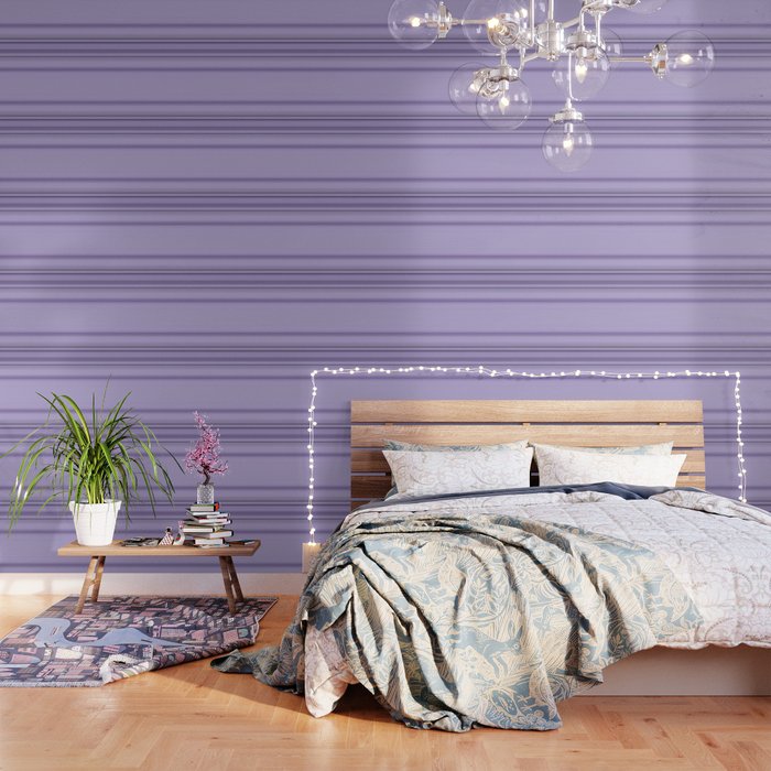 Pantone Purple Stripe Design Wallpaper