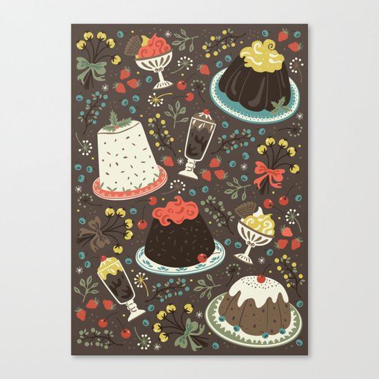 Sweet Deserts Canvas Print