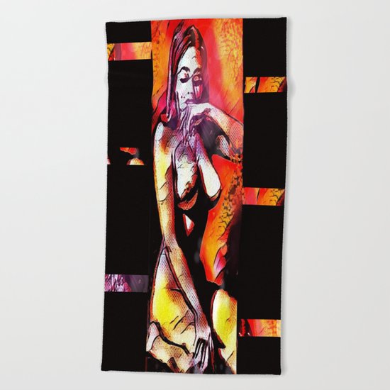 Diamonds and Shame Beach Towel