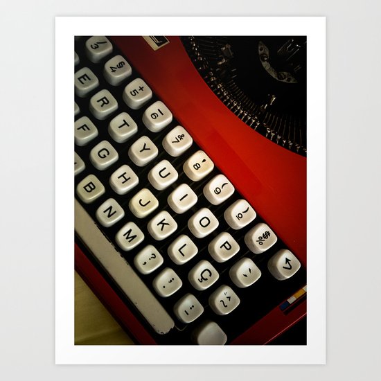 Typewriter Art Print