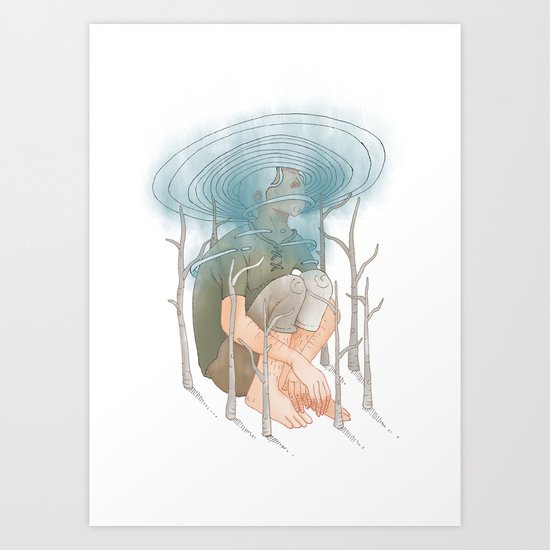 The Selfish Giant Art Print