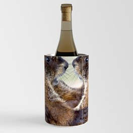 Watercolor Marmot 33, Forest Canyon Tundra, RMNP, Colorado, Sibling Rivalry Wine Chiller