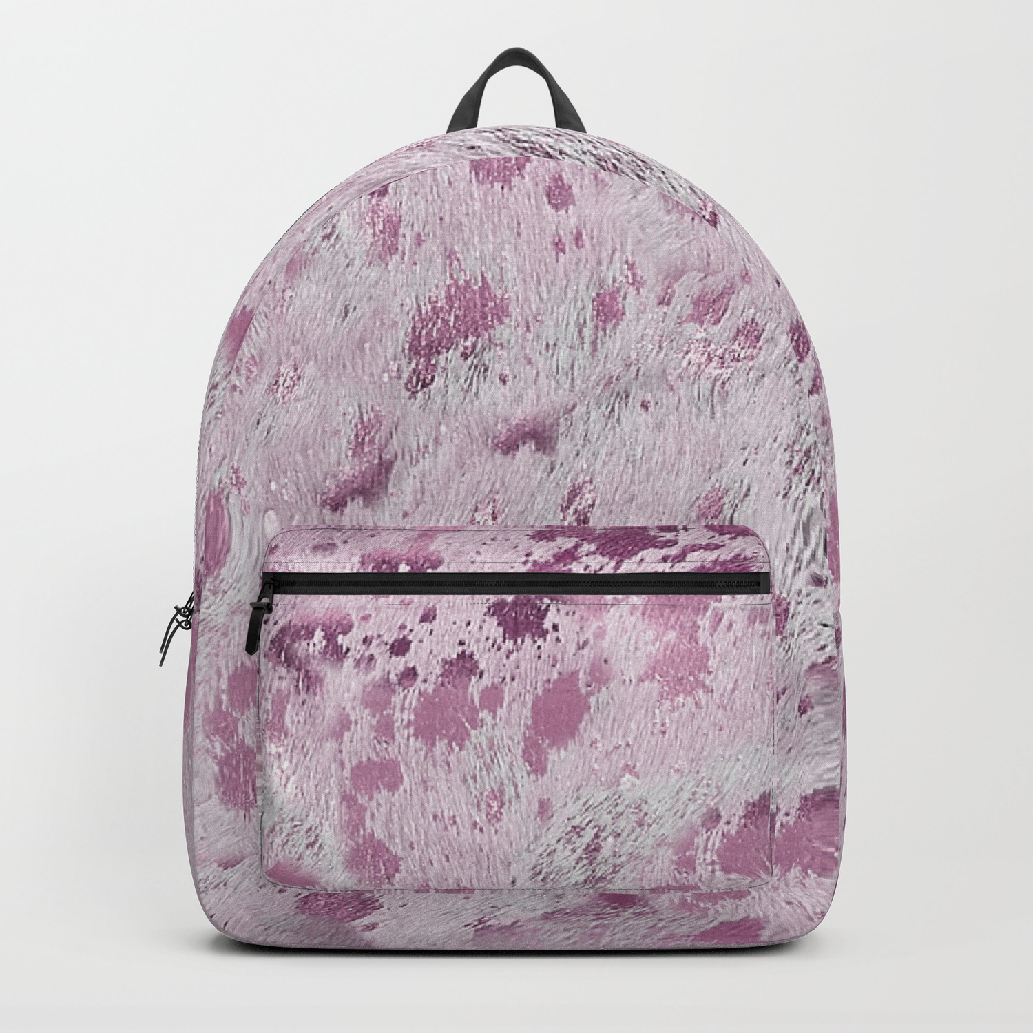 pink metallic backpack