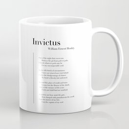 Invictus by William Ernest Henley Mug