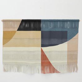 mid century abstract shapes fall winter 14 Wall Hanging
