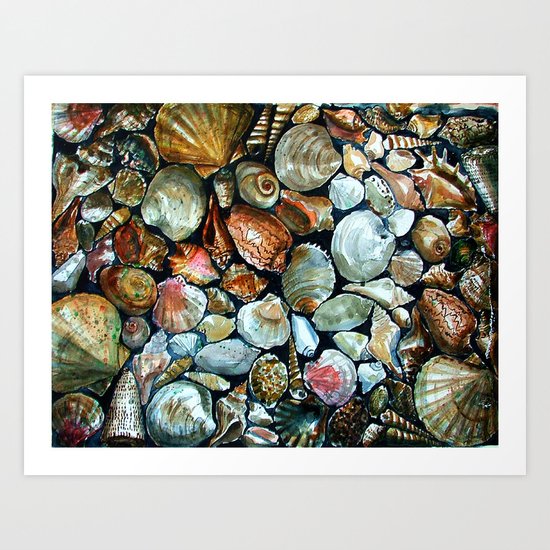 Sea shells Art Print