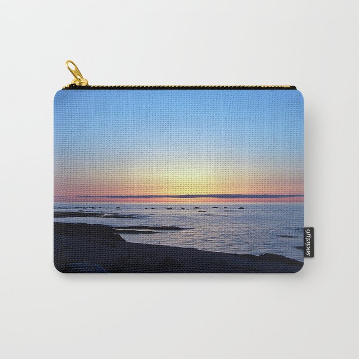 Sun Sets up the River, Across the Sea Carry-All Pouch by Dan By The Sea ...