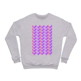 Pink and Purple Chevron Design Crewneck Sweatshirt