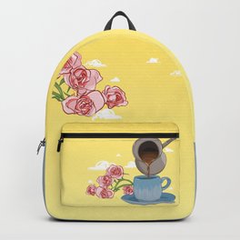 Coffee and roses Backpack