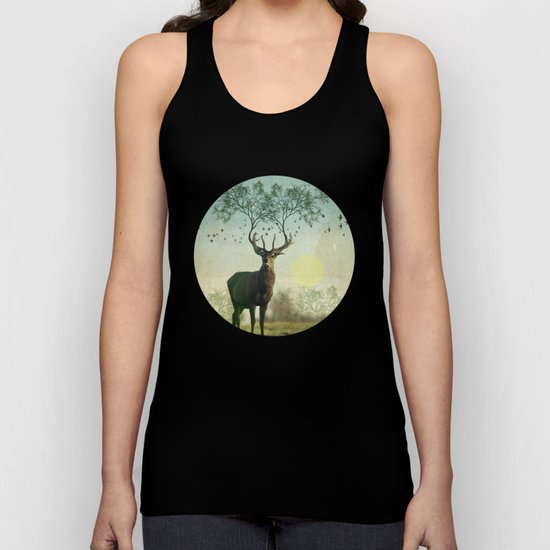 Evergreen Stage Horn Unisex Tank Top