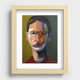 Colorful man Recessed Framed Print