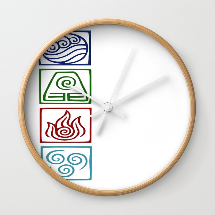 The 4 elements Wall Clock