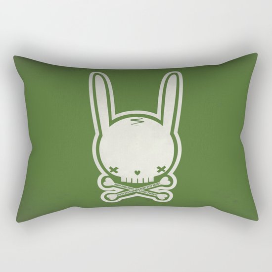 SKULL BUNNY of PIRATE - EP02 MOSS V. Rectangular Pillow