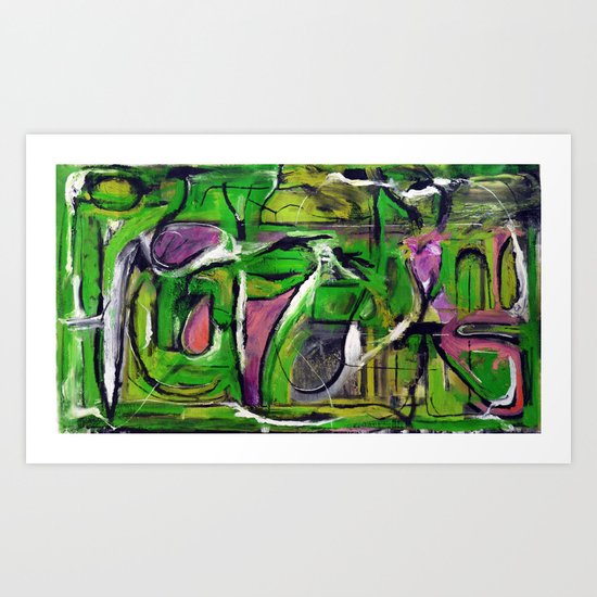 Passion (oil on canvas) Art Print