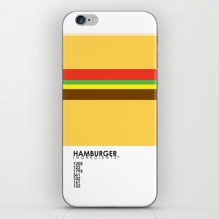 Pantone Food - Hamburger iPhone Skin
