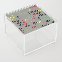Geometric abstract seamless pattern of colored shapes Acrylic Box