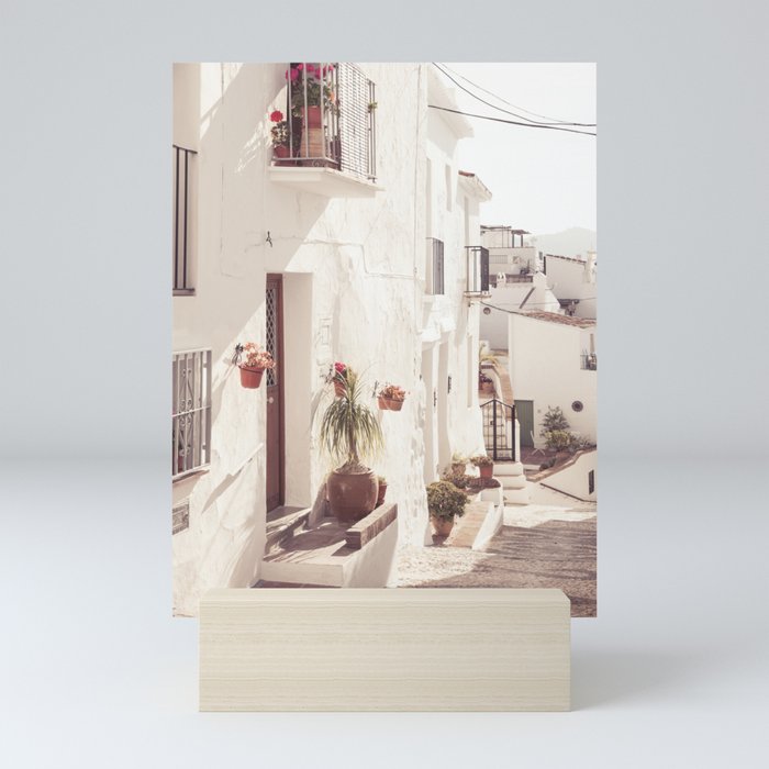 Spanish style home decor with typical Andalusian village Mini Art Print