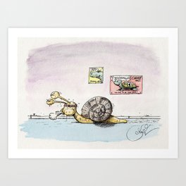 Schneckenkönig Art Print