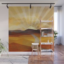 Desert in the Golden Sun Glow II Wall Mural