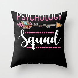 Psychologist Psychology Squad Women Group Throw Pillow