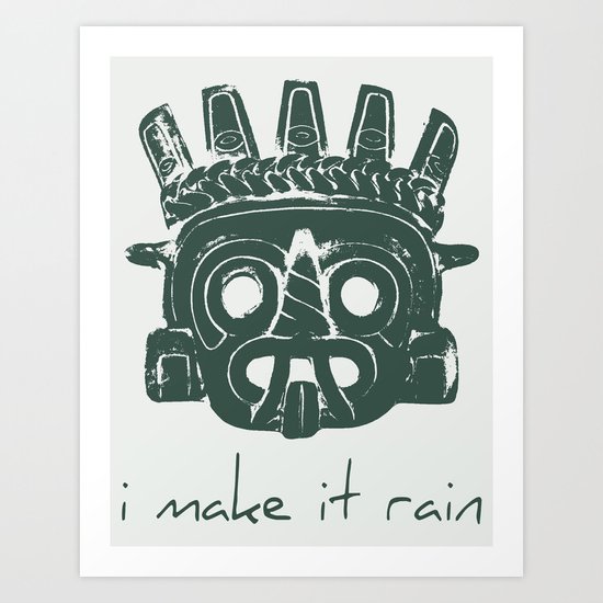 Tlaloc, Supreme God Of The Rains Art Print