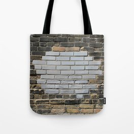 Rustic Patched Brick Wall Tote Bag