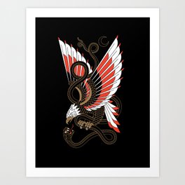 Americana - Eagle & Serpent Art Print