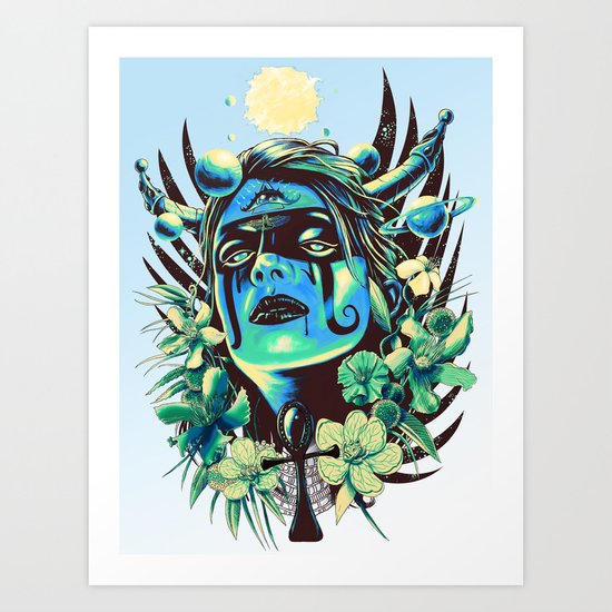 Hathor (Cool) Art Print