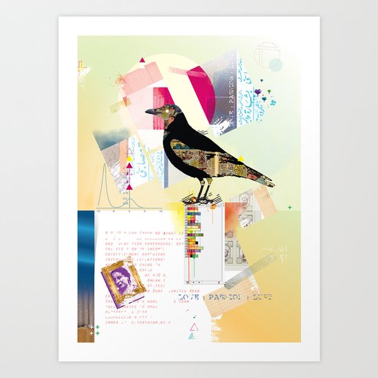 Comic Raw Art Print