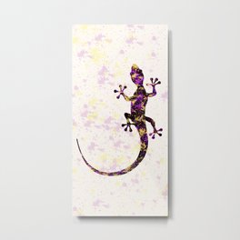 Abstract Lizard Metal Print | Animal, Color, Portrait, Vibrant, African, Reptilian, Chameleon, Abstract, Beautiful, Painting 