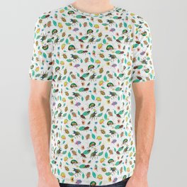 Bustling Day Bugs All Over Graphic Tee
