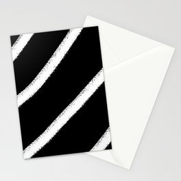 Black and white stripes 3 Stationery Card