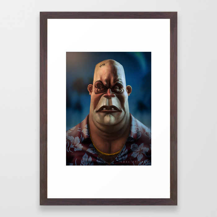 Mike Tyson Punch Out King Hippo Framed Art Print By Jdstibies