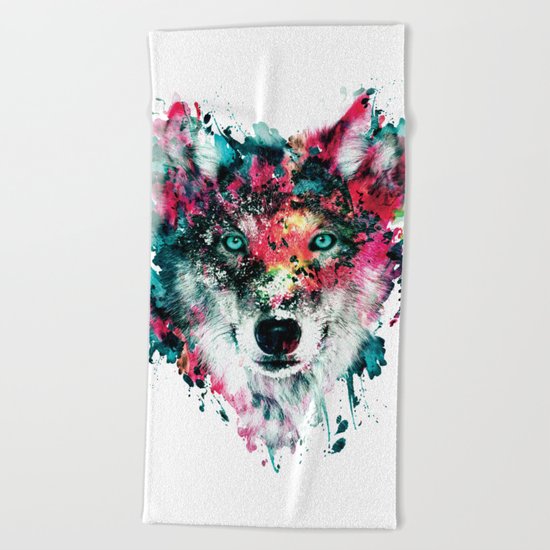 Wolf Beach Towel