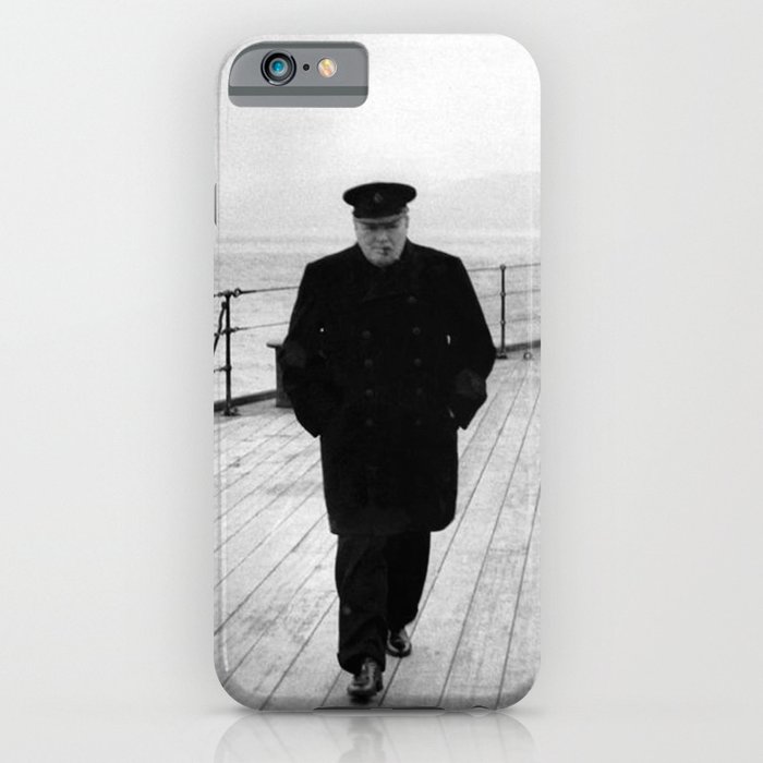 Winston Churchill At Sea iPhone Case