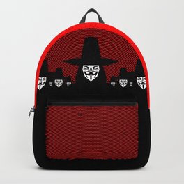 Million Mask March Backpack | Graphicdesign, Comic, Chobopop, Anonymous, Occupy, Movie, Vendetta, November5, Political, March 