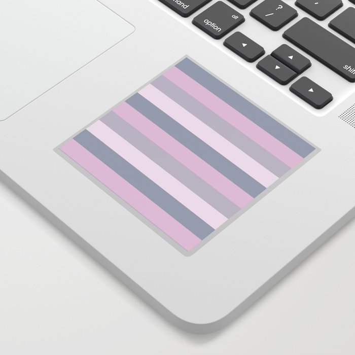 Pastel Stripes Purple Pink Sticker
